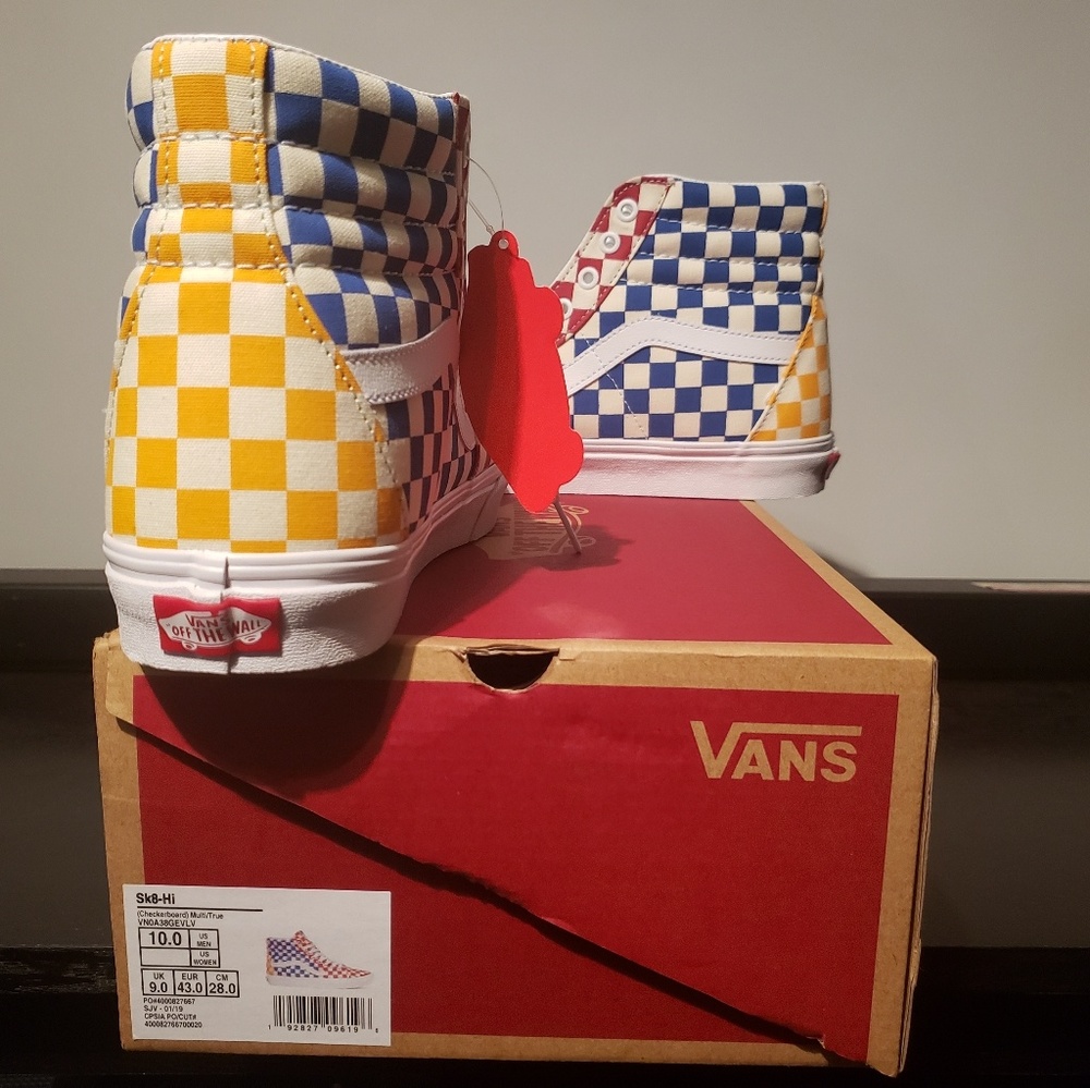 VANS SK8 HI CHECKERED (MULTI)
